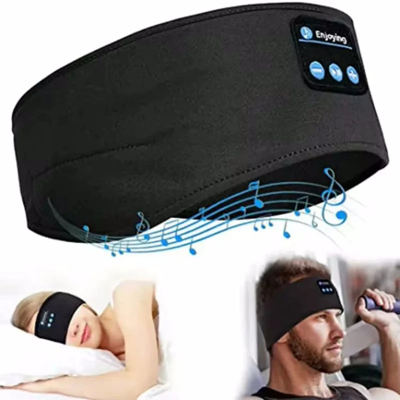 Antifaz para Dormir con Auriculares Bluetooth – Banda Elástica y Suave | Música Inalámbrica | Ideal para Dormir